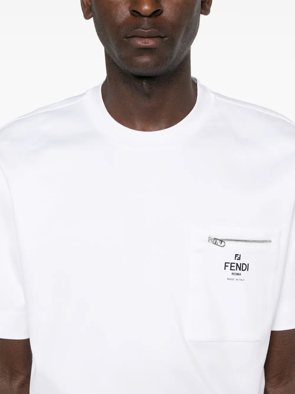 T-shirts T-shirt en coton Fendi Blanc Homme