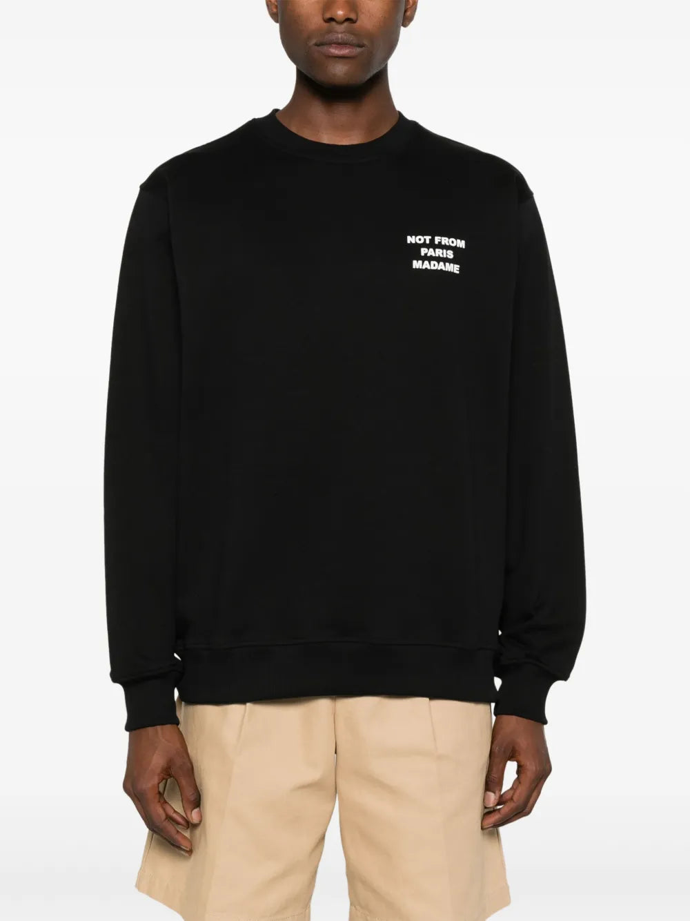 Sudaderas Slogan Sweat Drole De Monsieur Negro Homme