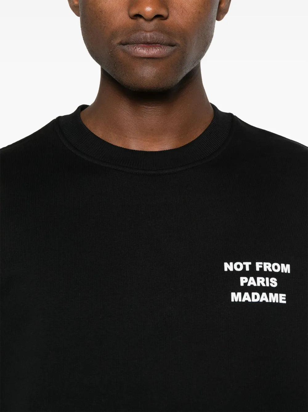 Sudaderas Slogan Sweat Drole De Monsieur Negro Homme