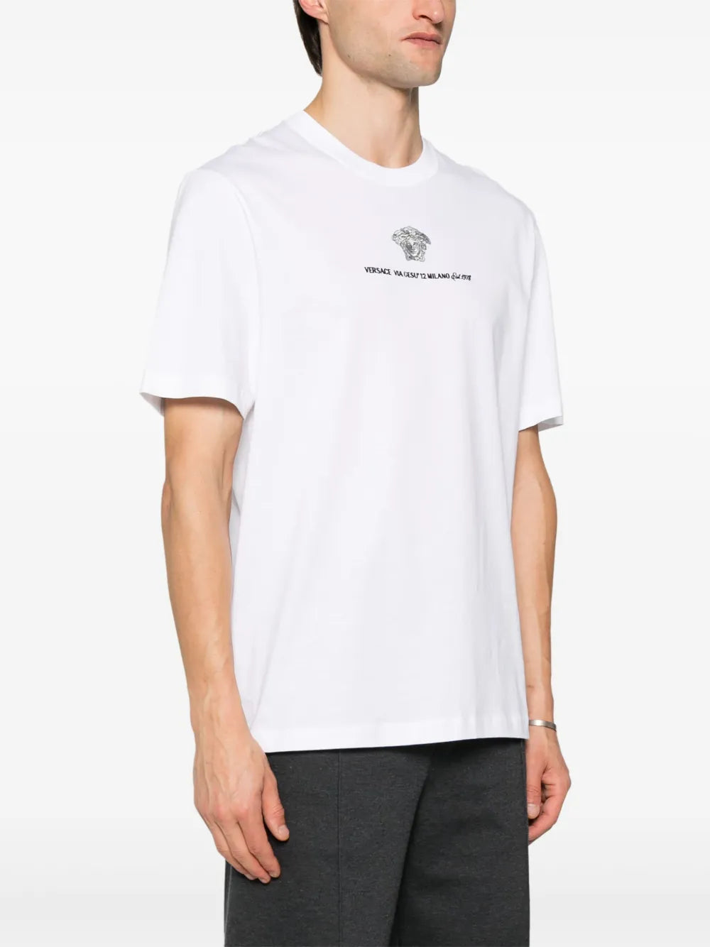 T-Shirts Via Gesu T-Shirt Versace Weiß Homme