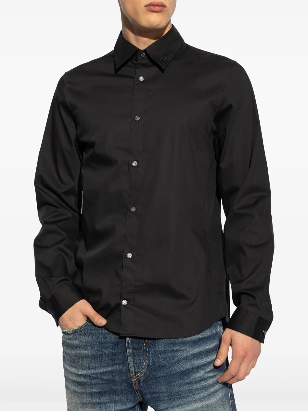 Shirts S-Fitty-A Black Shirt Diesel Black Men