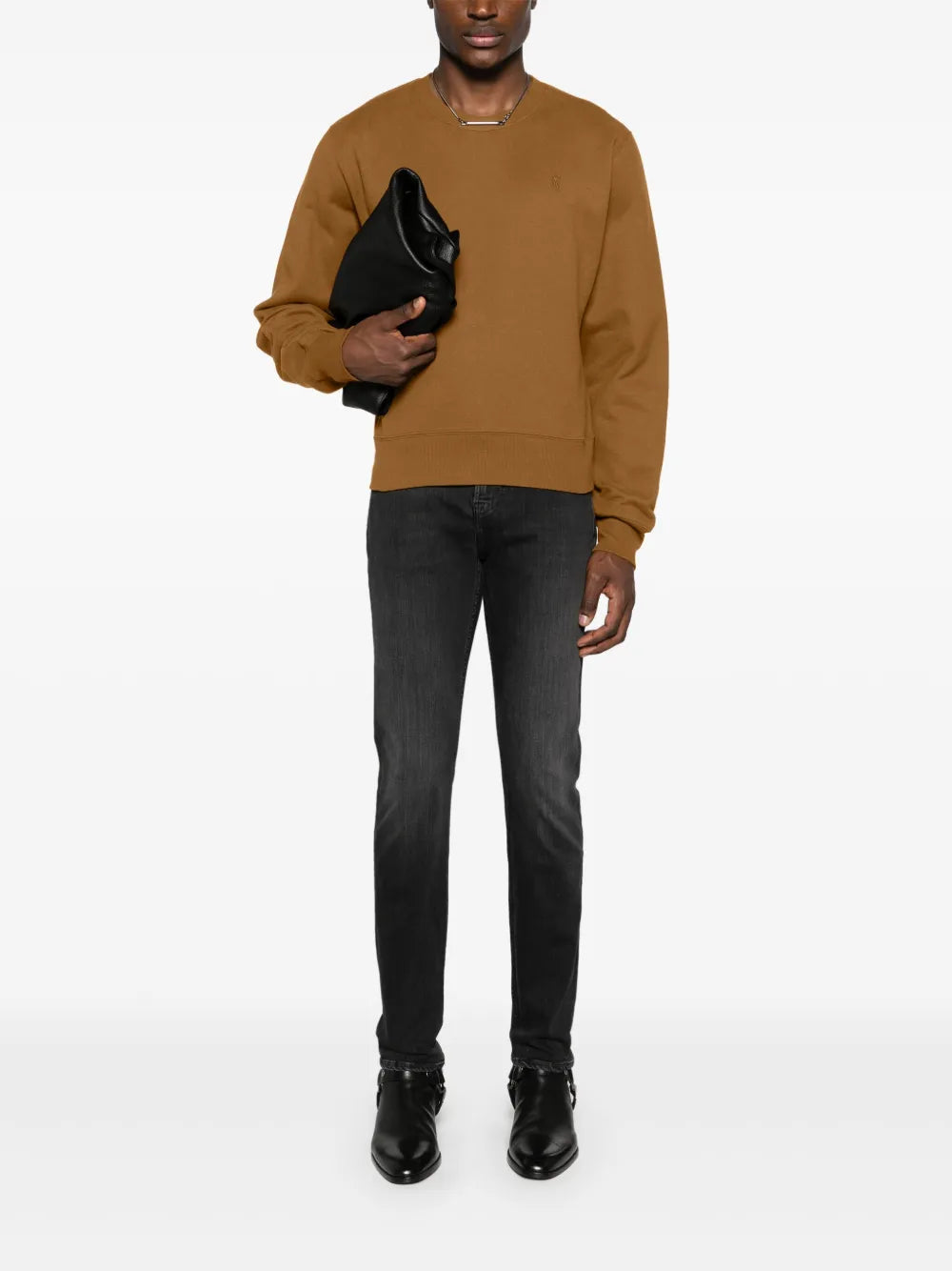 Sudaderas Sudadera YSL Saint Laurent Marrón Homme