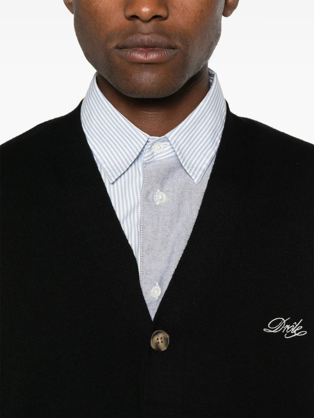 Maglieria Cardigan Divertente Drole De Monsieur Nero Homme