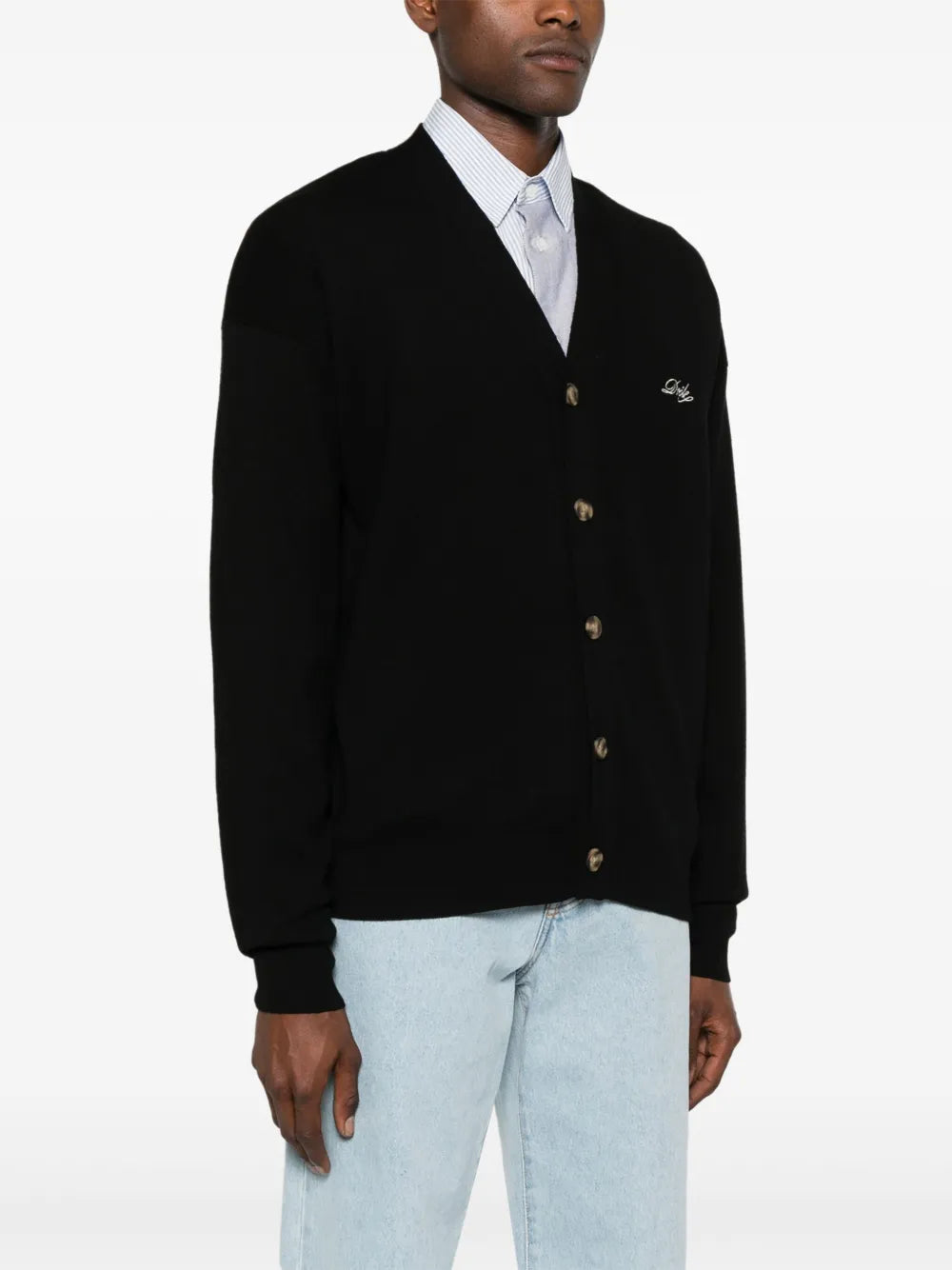 Maglieria Cardigan Divertente Drole De Monsieur Nero Homme