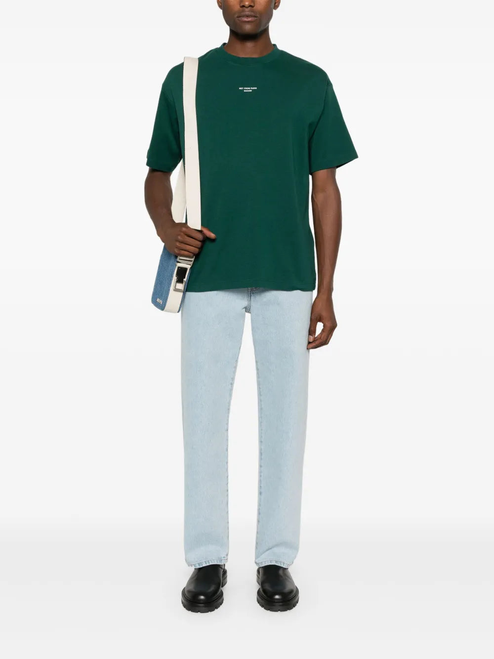 T-shirts Classic Green Slogan T-Shirt Drole De Monsieur Green Men