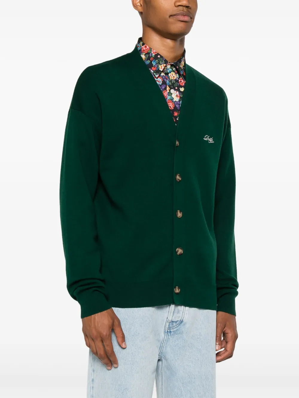Maglieria Cardigan Divertente Drole De Monsieur Verde Homme