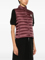 Jaquetas Casaco de Plumas Liane Sem Mangas Moncler Bordéus Femme