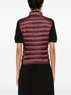 Jaquetas Casaco de Plumas Liane Sem Mangas Moncler Bordéus Femme