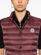 Jaquetas Casaco de Plumas Liane Sem Mangas Moncler Bordéus Femme