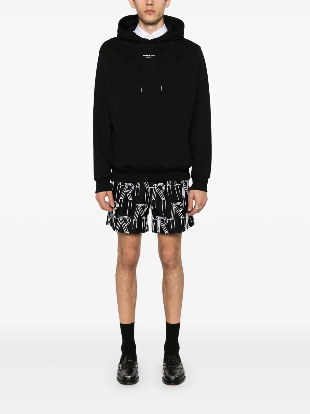 Sweatshirts Slogan Hoodie Drole De Monsieur Schwarz Homme