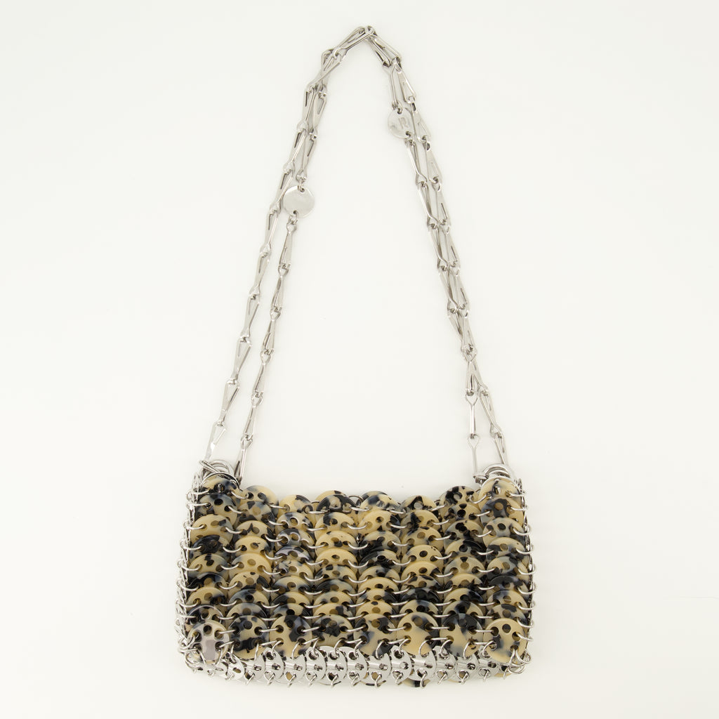 Immagine dell'articolo Borsa Iconic 1969 nano con motivo tartaruga del marchio Rabanne per Donna - Collezione Primavera-Estate 2026 - Vista Posteriore