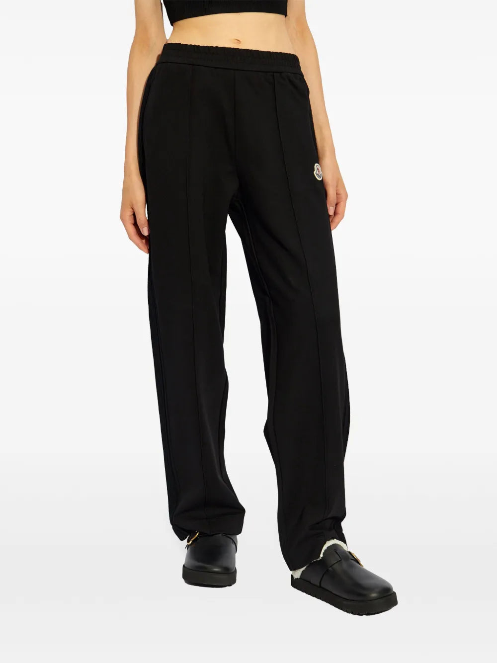 Hosen Logo Sweatpants Moncler Schwarz Femme