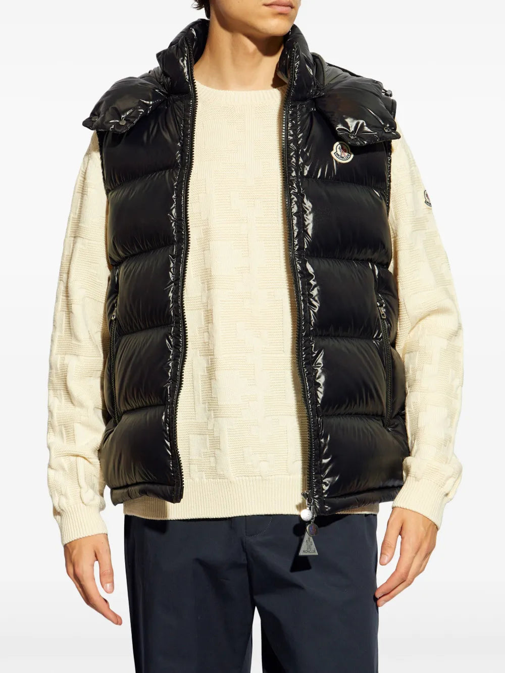 Vestes 보르메스 슬리브리스 다운 재킷 Moncler Noir Homme