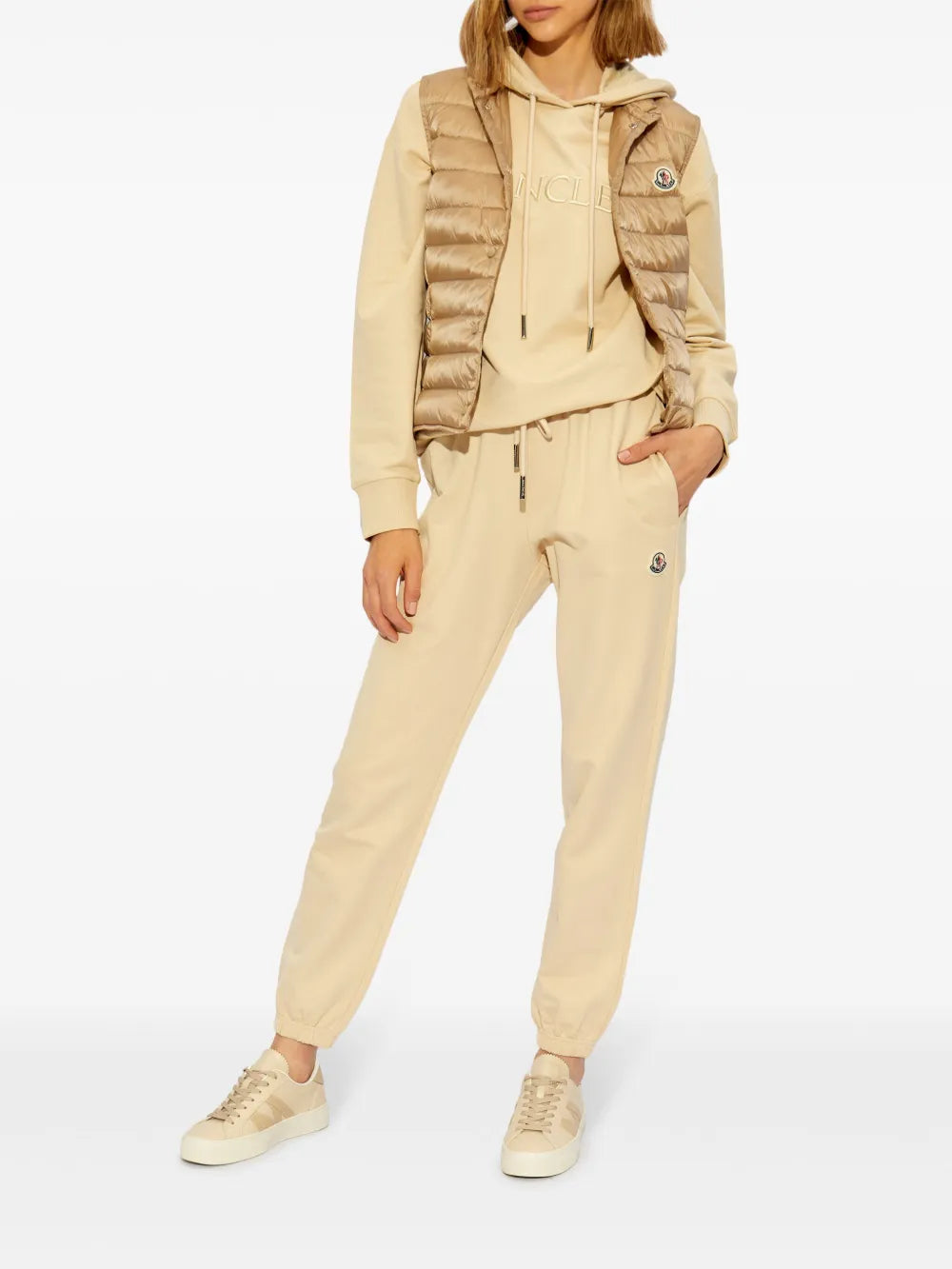 Vestes Doudoune sans manches Liane Moncler Beige Femme