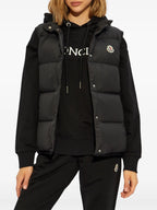재킷 바디아 슬리브리스 다운 재킷 Moncler 검은색 Femme