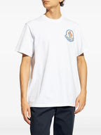 T-shirt T-shirt con logo Moncler Bianco Homme