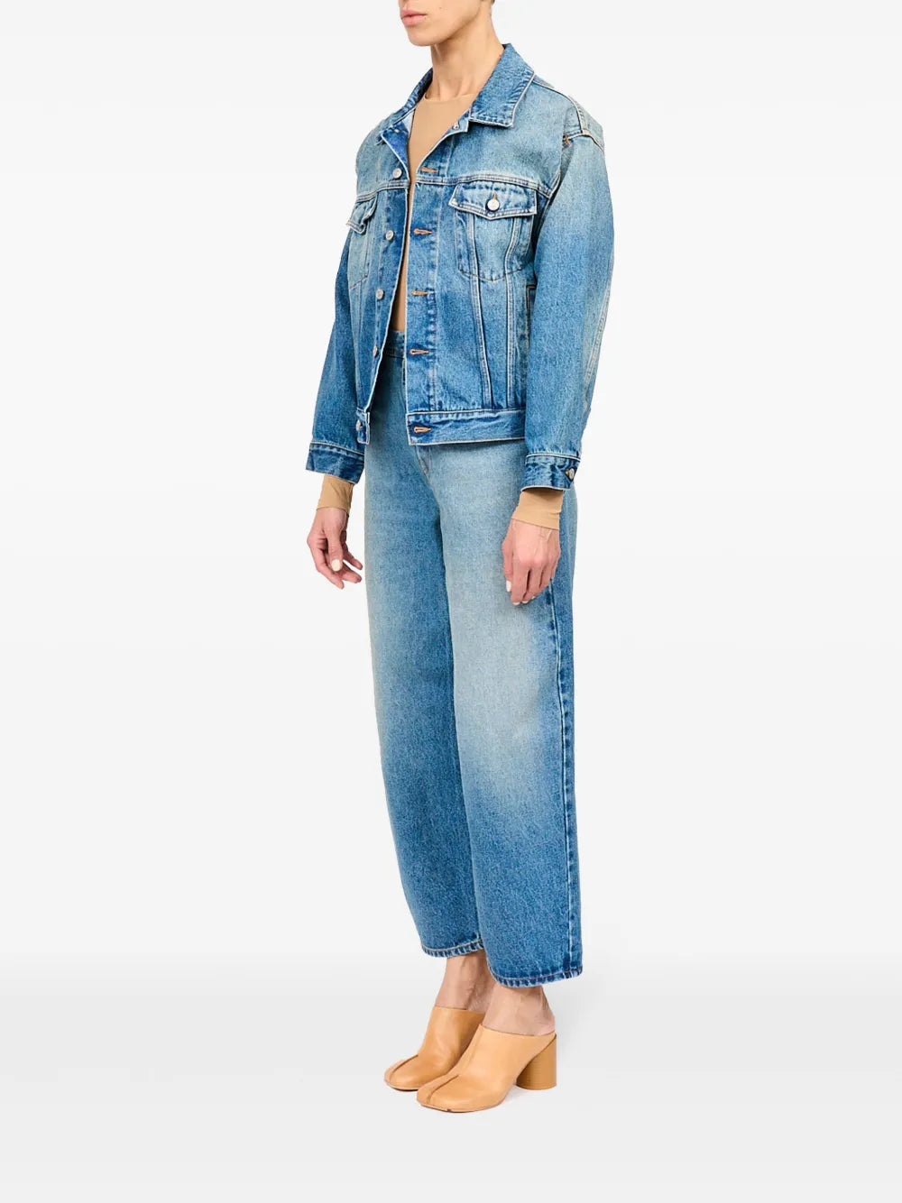 Jaquetas Casaco de Denim Mm6 Azul Femme