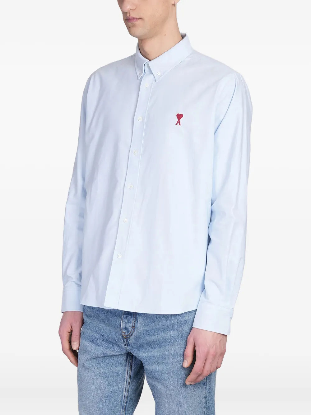 Hemden Baumwollhemd Ami PARIS Blau Unisex