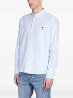 Hemden Baumwollhemd Ami PARIS Blau Unisex