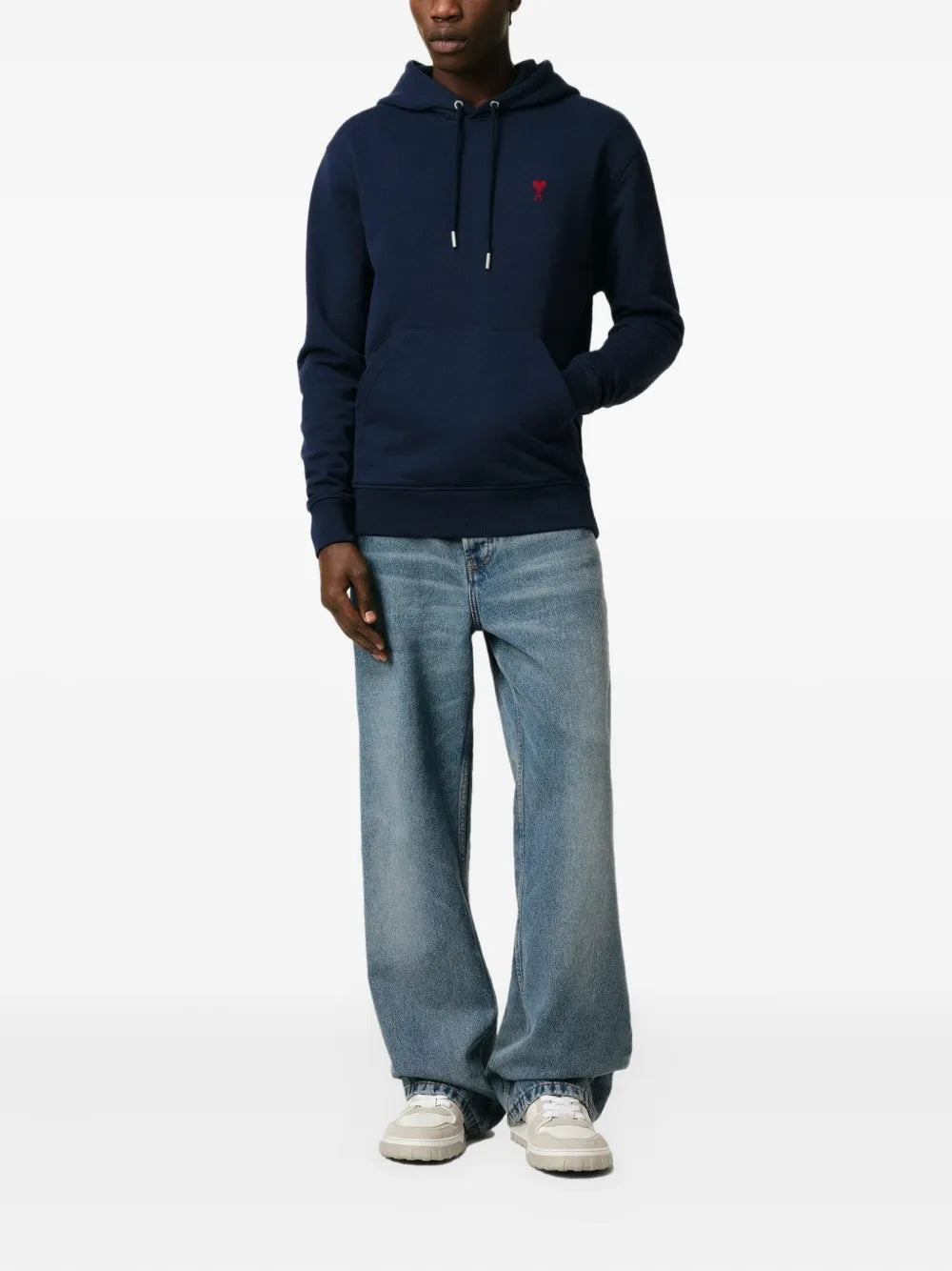 Sweatshirts Sweat à capuche Ami de coeur Ami PARIS Bleu foncé Unisexe