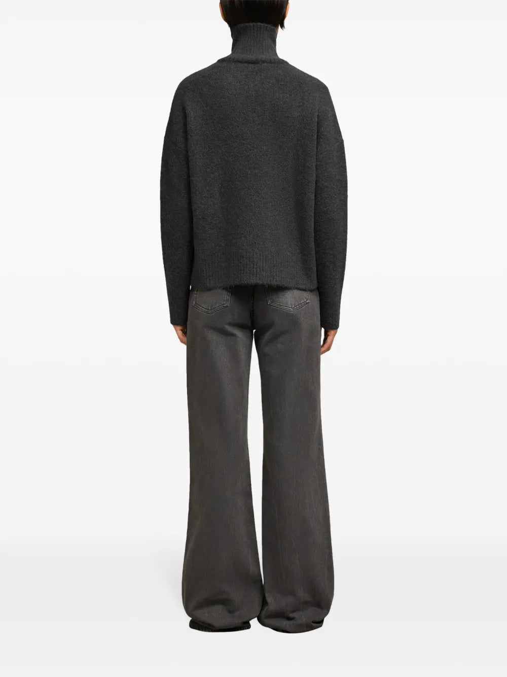 Knitwear AMI de Coeur Turtleneck Ami PARIS Gray Unisex