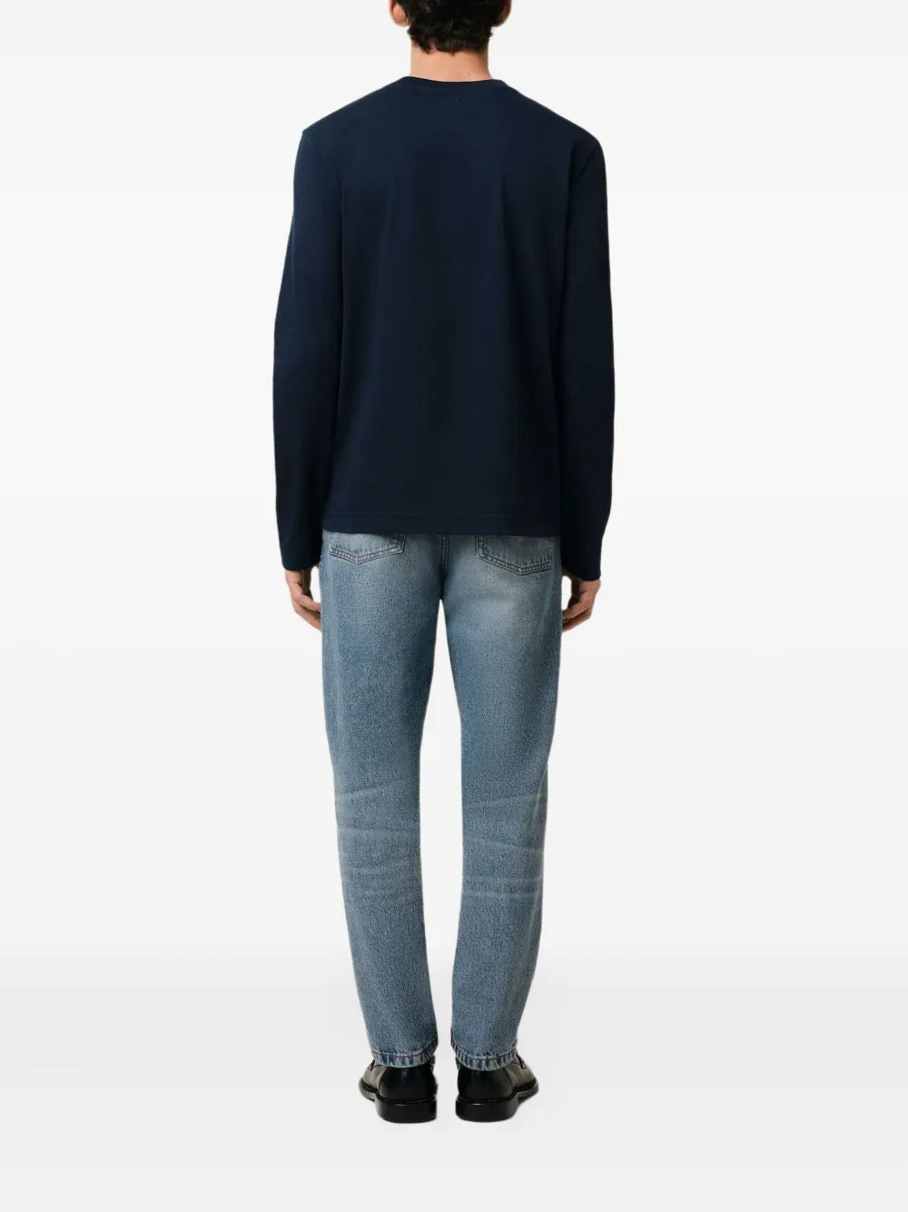 Image de l'article T-shirt manches longues Ami de coeur de la marque Ami PARIS pour Unisex - Saison Automne-Hiver 2025 - Vue détaillée_4