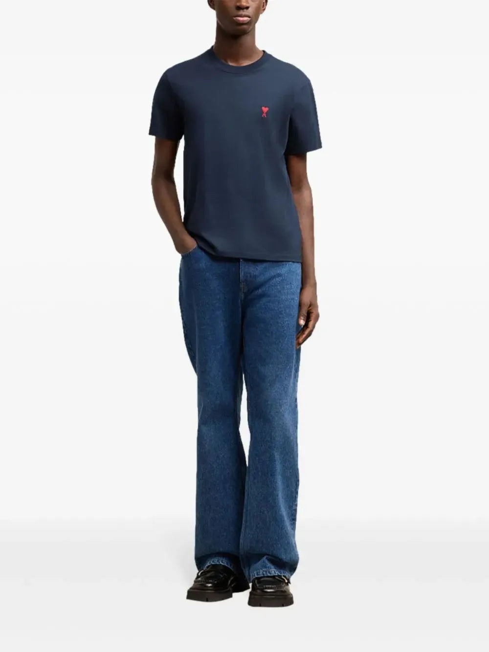 T-shirts T-shirt Ami de coeur Ami PARIS Bleu foncé Unisexe