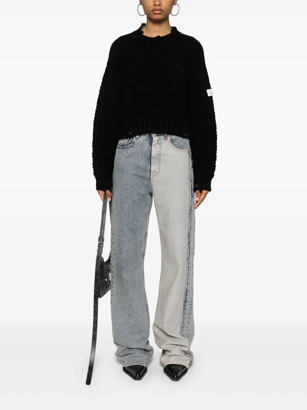 Maille Pull en laine Mm6 Noir Femme