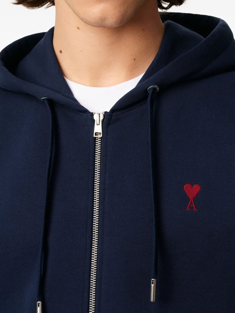 Image de l'article Veste zippée Ami de coeur de la marque Ami PARIS pour Homme - Saison Automne-Hiver 2025 - Vue détaillée_4