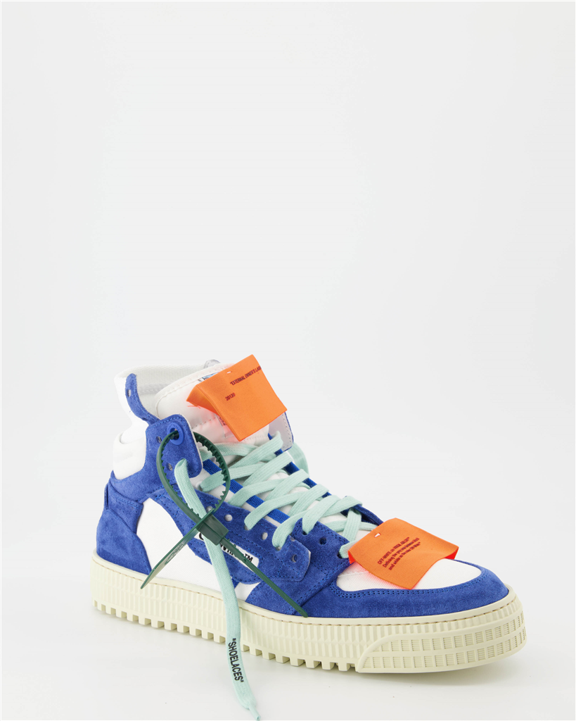 Sneaker OMIA065F22LEA002 0145 white blue Off-White Blau Homme