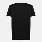 Imagem da t-shirt com logo em relevo preto da marca Moncler para Mulheres - Coleção Primavera-Verão 2026 - Vista Traseira