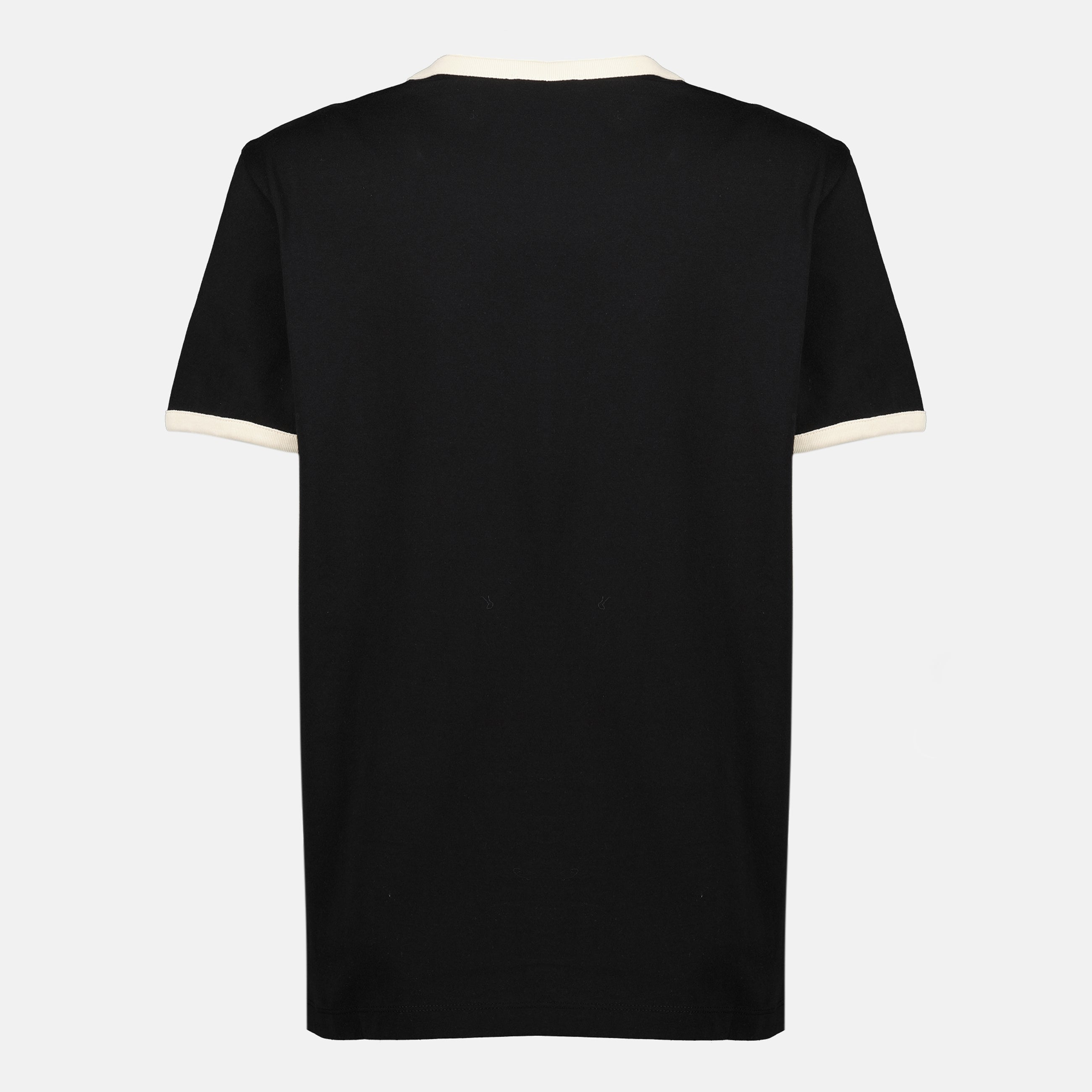 モンクレールの女性用黒フロックロゴTシャツの画像 - 2026年春夏 - 背面ビュー