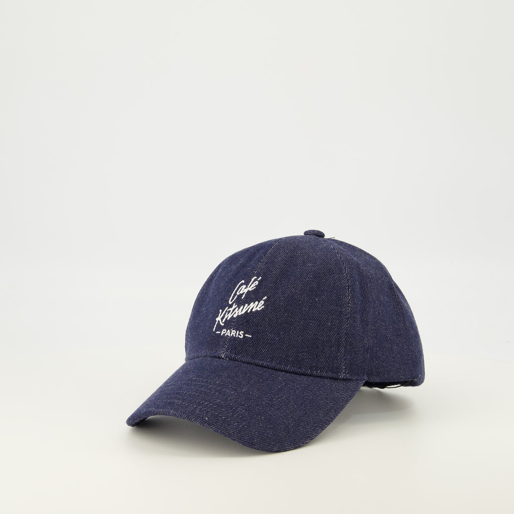 Chapeaux, casquettes et bonnets Blaue Denim-Kappe Maison Kitsune Bleu foncé Unisexe