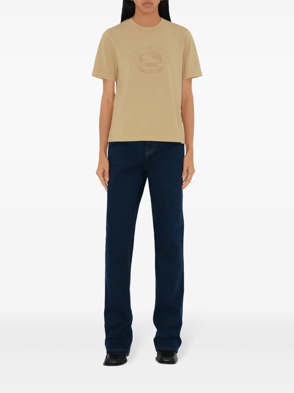 T-shirts Cavalier T-Shirt Burberry Beige Femme