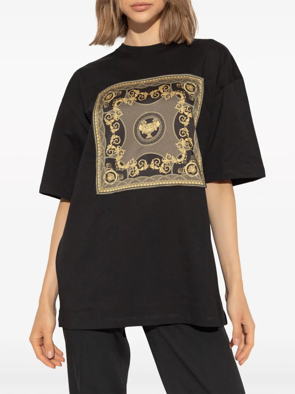 T-Shirts T-Shirt The Gods' Cut Versace Schwarz Frauen