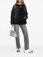 Jacken Barocco Denim Jacke Versace Schwarz Femme