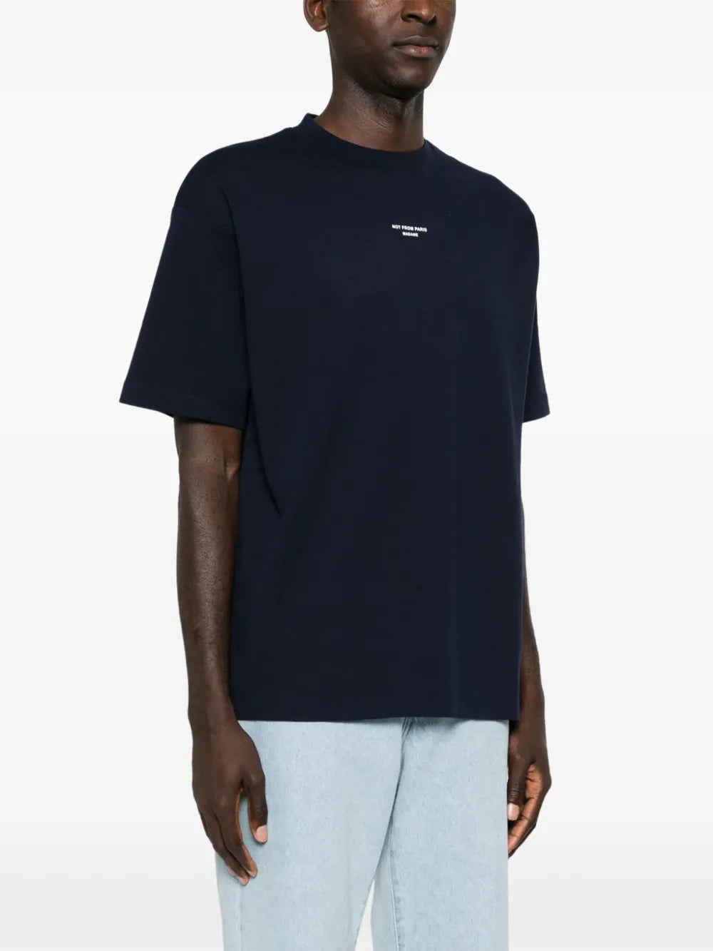 T-shirts T-shirt Slogan Classique bleu marine Drole De Monsieur Bleu foncé Homme