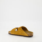 Offene schuhe Arizona Sandalen Birkenstock Braun Femme
