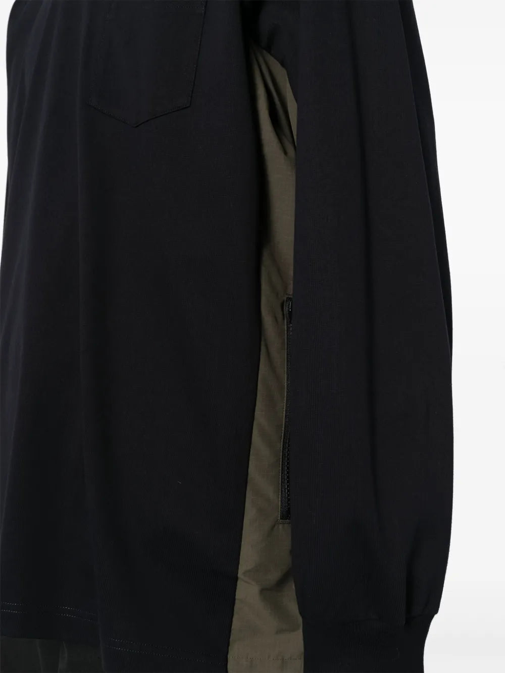 T-shirts T-shirt bicolore Sacai Bleu foncé Homme