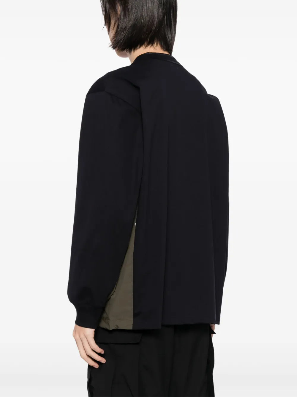 T-shirts T-shirt bicolore Sacai Bleu foncé Homme