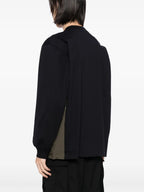 T-shirts T-shirt bicolore Sacai Bleu foncé Homme