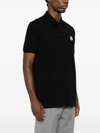Polos Polo de Algodón Piqué Moncler Negro Hombres