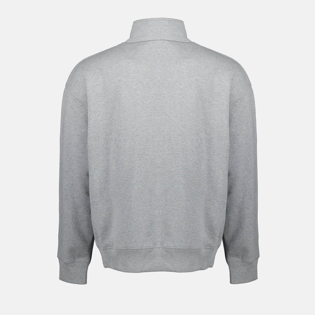 Sweatshirts Sweatshirt à col zippé Dior Gris Homme