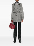 Mäntel Woll- und Seiden-Trenchcoat Burberry Grau Femme