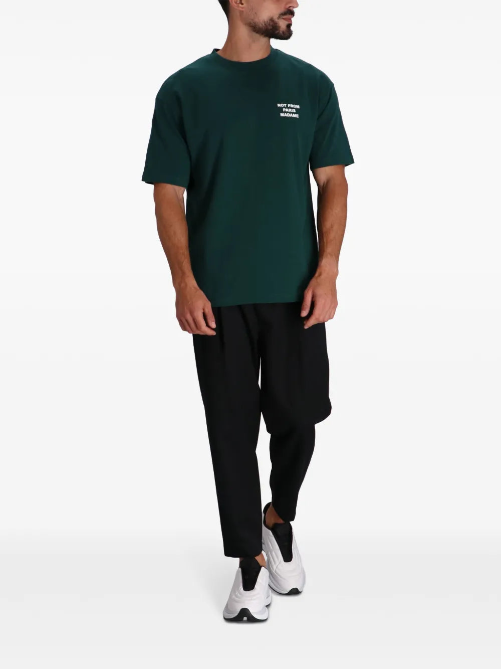 T-shirts T-shirt Slogan vert Drole De Monsieur Vert Homme