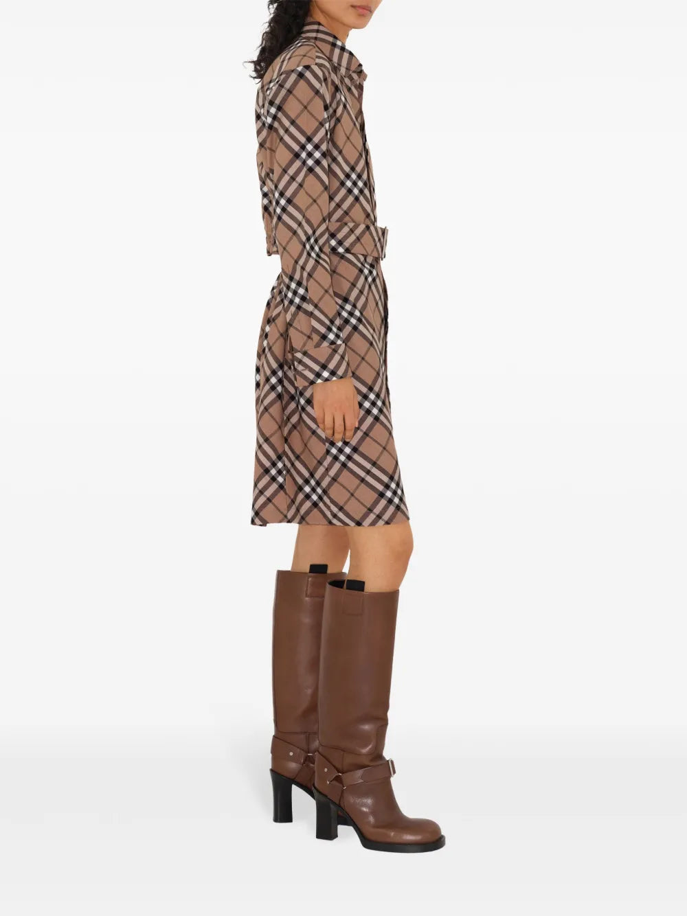 Burberry Checked Shirt Dress