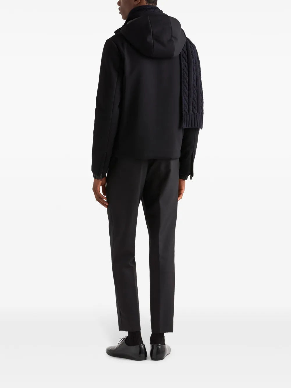 Jacken Dickes Nylonjacke Prada Schwarz Homme