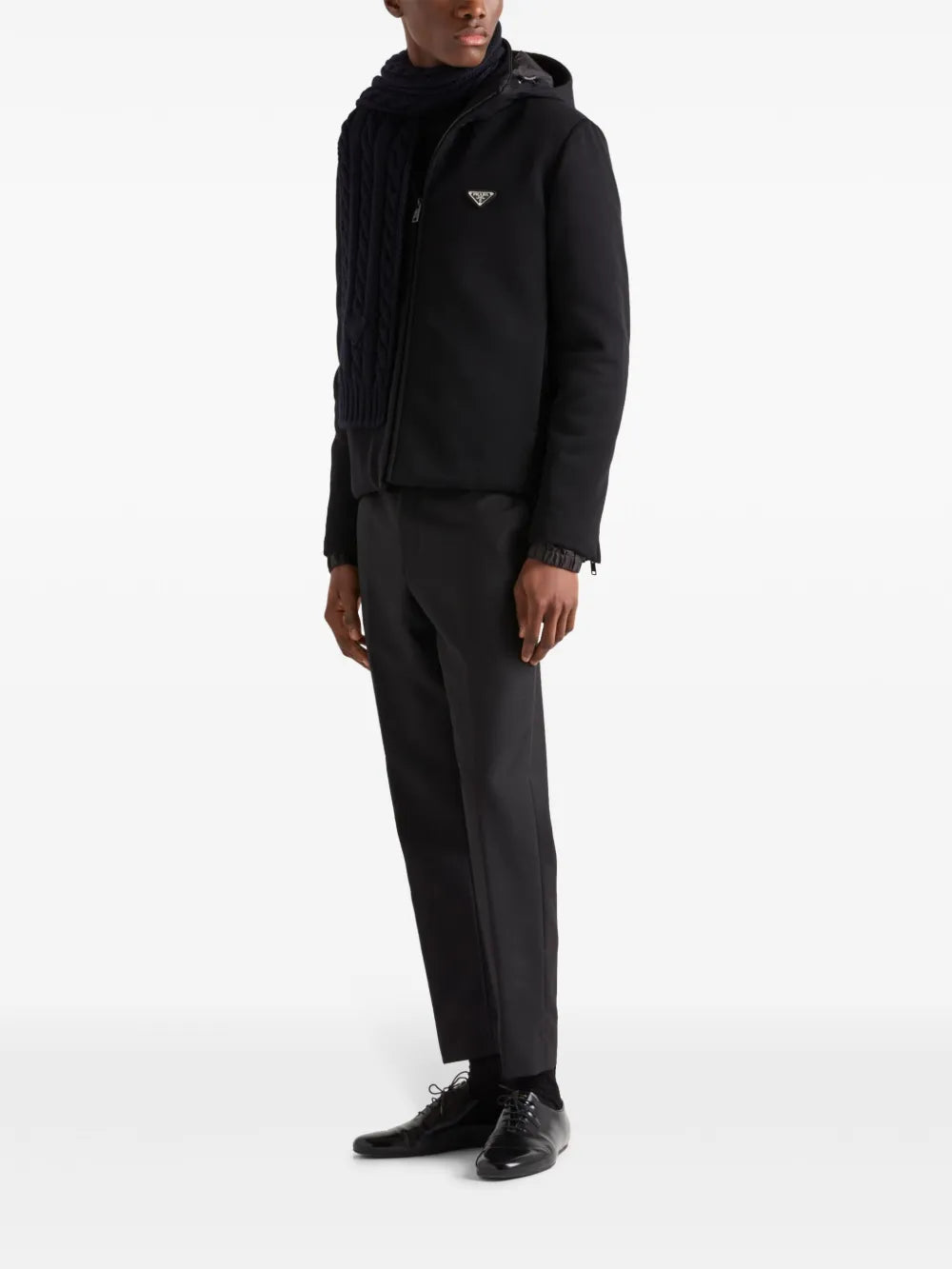 Jacken Dickes Nylonjacke Prada Schwarz Homme