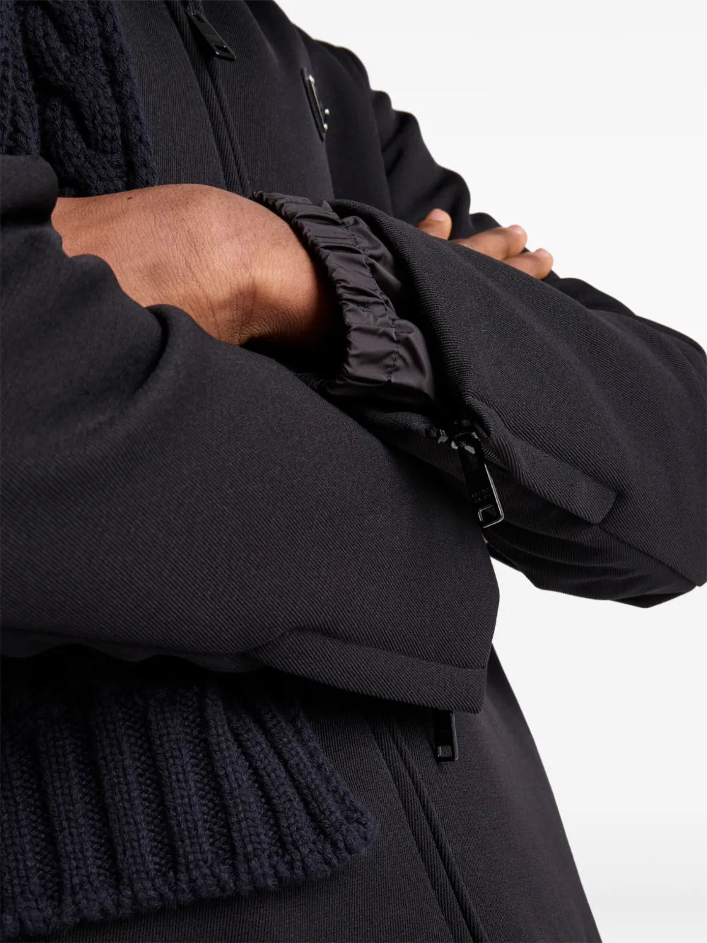 Jacken Dickes Nylonjacke Prada Schwarz Homme