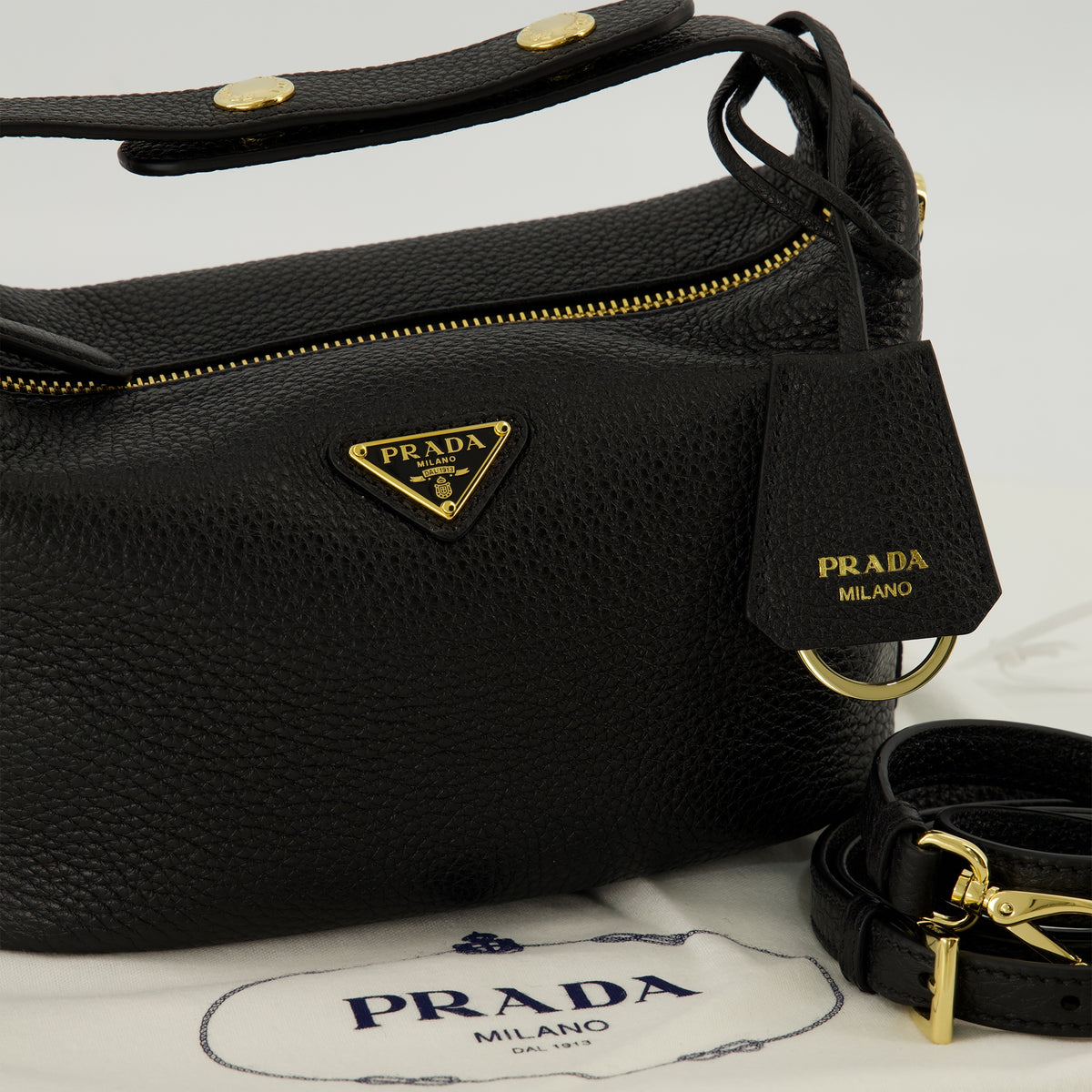 Sacs à main et épaule Mini Chérie Bag Nera Prada Noir Femme
